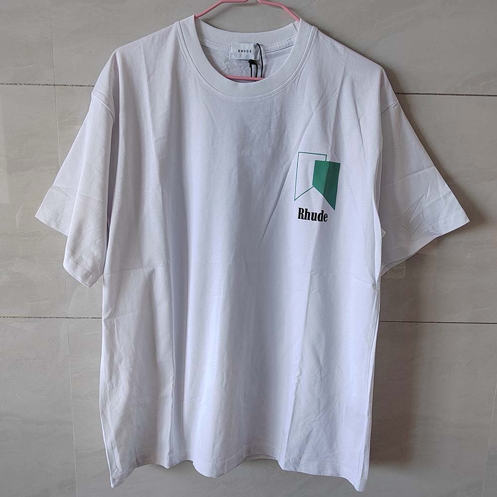 Rhude Track Logo White Tee